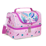Eazy Kids Mermaid Dual Compartment Lunch Bag - Purple