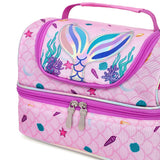 Eazy Kids Mermaid Dual Compartment Lunch Bag - Purple