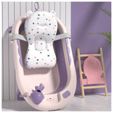 Eazy Kids Temperature Controlled Foldable Bathtub With Head Shampoo Wash Rinse Mug - Purple