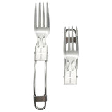 Eazy Kids Stainless Steel Folding Fork - Silver