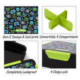 Eazy Kids Gen Z Lunch Box 850ml - Black