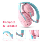 Eazy Kids Girl Glitter Green 17 Inch Backpack with Headset, Lunch Bag and Pencil Case Set (Pack of 4)