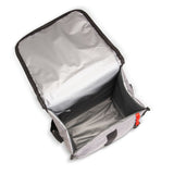 Eazy Kids Insulated, Foldable & Stylish Lunch Bag - Grey & Black