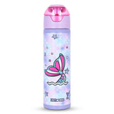 Eazy Kids Mermaid Double Wall Insulated Steel Water Bottle with Spray 640ml - Pink