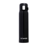 Eazy Kids Double Wall Insulated Travel Water Bottle 500ml - Black