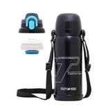 Eazy Kids Double Wall Insulated School Water Bottle 800ml - Black