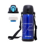 Eazy Kids Double Wall Insulated School Water Bottle 800ml - Blue