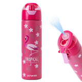 Eazy Kids Double Wall Insulated Steel Water Bottle with Spray 640ml - Pink