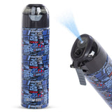 Eazy Kids Car Racing Insulated Water Bottle With Spray 640ml - Blue