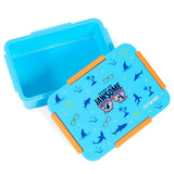Eazy Kids Jawsome Shark 4 Compartment Convertible Bento Lunch Box - Blue