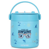 Eazy Kids Jawsome Shark Stainless Steel Insulated Food Jar 350ml - Blue