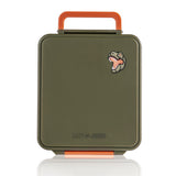 Eazy Kids Jumbo Bento Lunch Box With Thermos & Dip Jar- Green
