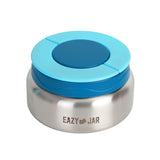 Eazy Kids Jumbo Bento Lunch Box with Grey Lunch Bag, Food Jar and Cutlery - Blue