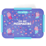 Eazy Kids Mermaid Lunch Bag - Purple (Set of 3)