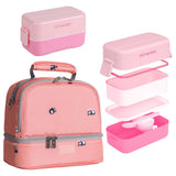 Eazy Kids Lunch box and Lunch bag Set - Pink