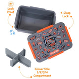 Eazy Kids Gen Z Lunch Box 850ml - Grey