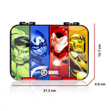 Marvel Avengers Super Hero 6/4 Compartment Convertible Tritan Lunch Box - Black