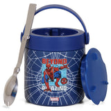 Eazy Kids Marvel Beyond Amazing Spider-Man Stainless Steel Insulated Food Jar 350ml - Blue