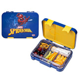 Marvel Spider-Man 6/4 Compartment Convertible Bento Tritan Lunch Box - Blue