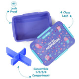 Eazy Kids Mermaid Lunch Box 850ml - Purple
