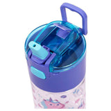 Eazy Kids Mermaid Lunch Box Set and Tritan Water Bottle 450ml With Snack Box - Purple