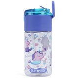 Eazy Kids Mermaid Tritan Water Bottle with Snack Box 450ml - Purple