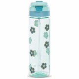 Eazy Kids Flora Tritan Water Bottle With Spray 750ml - Gitter Green