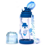 Eazy Kids Water Bottle 600ml With straw - Blue