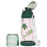 Eazy Kids Water Bottle 600ml With straw - Green