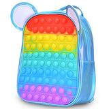 Eazy Kids Rat Pop-it Ears Bag 10Inch - Blue