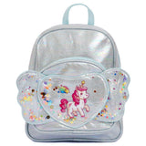 Eazy Kids School Backpack 9Inch - Unicorn Silver