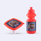 Eazy Kids Gamer 17Inch Trolley School Bag With Lunch Bag, Pencil Case, Lunch Box and Water Bottle - Blue (Set of 5)