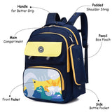 Eazy Kids 18Inch Dino School Bag With Pencil Case -Blue