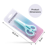 Eazy Kids School Scissors for Kids with Lock– Blue