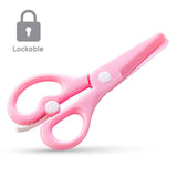 Eazy Kids School Scissors for Kids with Lock– Pink