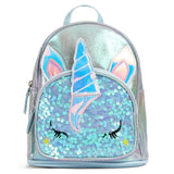 Eazy Kids Sequin School Backpack 11Inch- Unicorn Green