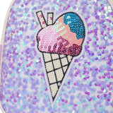 Eazy Kids Sequin School Backpack 9Inch - Softy Purple