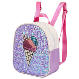 Eazy Kids Sequin School Backpack 9Inch - Softy Purple