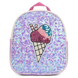 Eazy Kids Sequin School Backpack 9Inch - Softy Purple