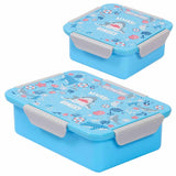 Eazy Kids Shark Lunch Box Set - Blue