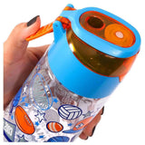 Eazy Kids Soccer Lunch Box Set And Tritan Water Bottle with Spray 750ml With Snack Box - Blue