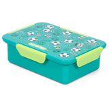 Eazy Kids Soccer Lunch Box Set And Tritan Water Bottle With 2in1 Drinking, Flip Lid And Sipper 650ml - Green