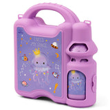 Eazy Kids Space Lunch Box With Bottle - Purple