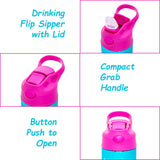 Eazy Kids Stainless Steel Bento Box With Sipper Water Bottle - Purple