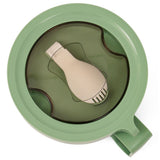 Eazy Kids Stainless Steel Lunch Box With Folding Spoon 850ml - Green