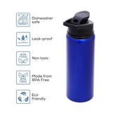 Eazy Kids Stainless Steel Sports Water Bottle 700ml - Blue
