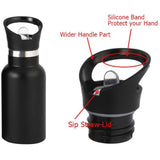 Eazy Kids Stainless Steel Water Bottle 500ml - Black