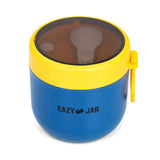 Eazy Kids Steel Lunch Box With Folding Spoon - Blue