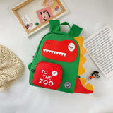 Eazy Kids Steg aurous Dinosaur School Bag - Green