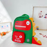 Eazy Kids Steg aurous Dinosaur School Bag - Green